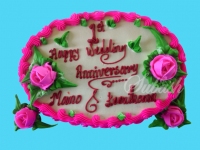 Wedding anniversary Cake