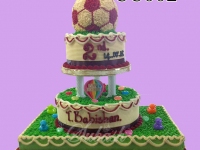 Soccer Ball Trophy Cake