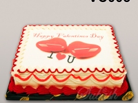 Box Shaped Valentine's day cake