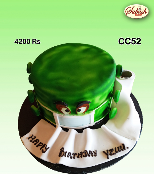 Corona virus model cake