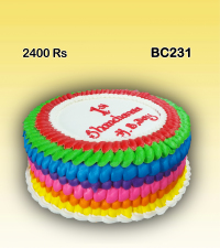 Rainbow Color Birthday cake