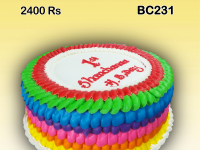 Rainbow Color Birthday cake