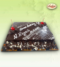 Square Chocolate Birthday cake