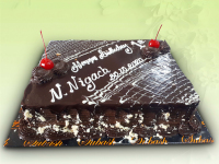 Square Chocolate Birthday cake